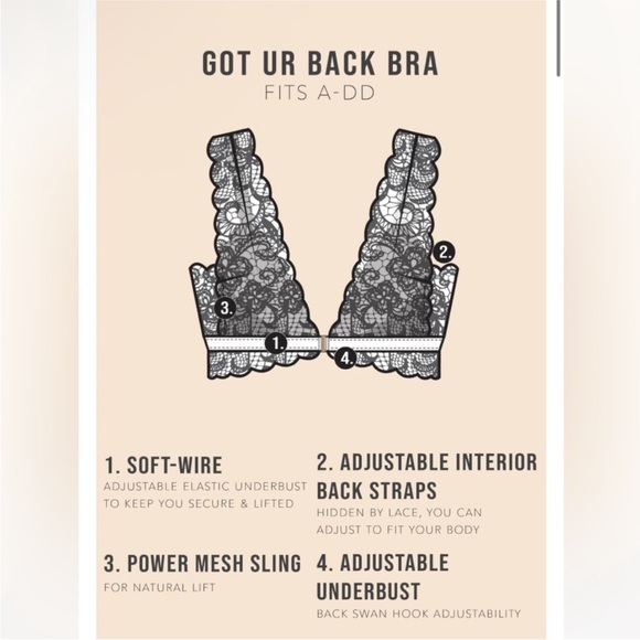 Free People X We are HAH Got Ur Back Bra Copper Rose - Picture 5 of 6